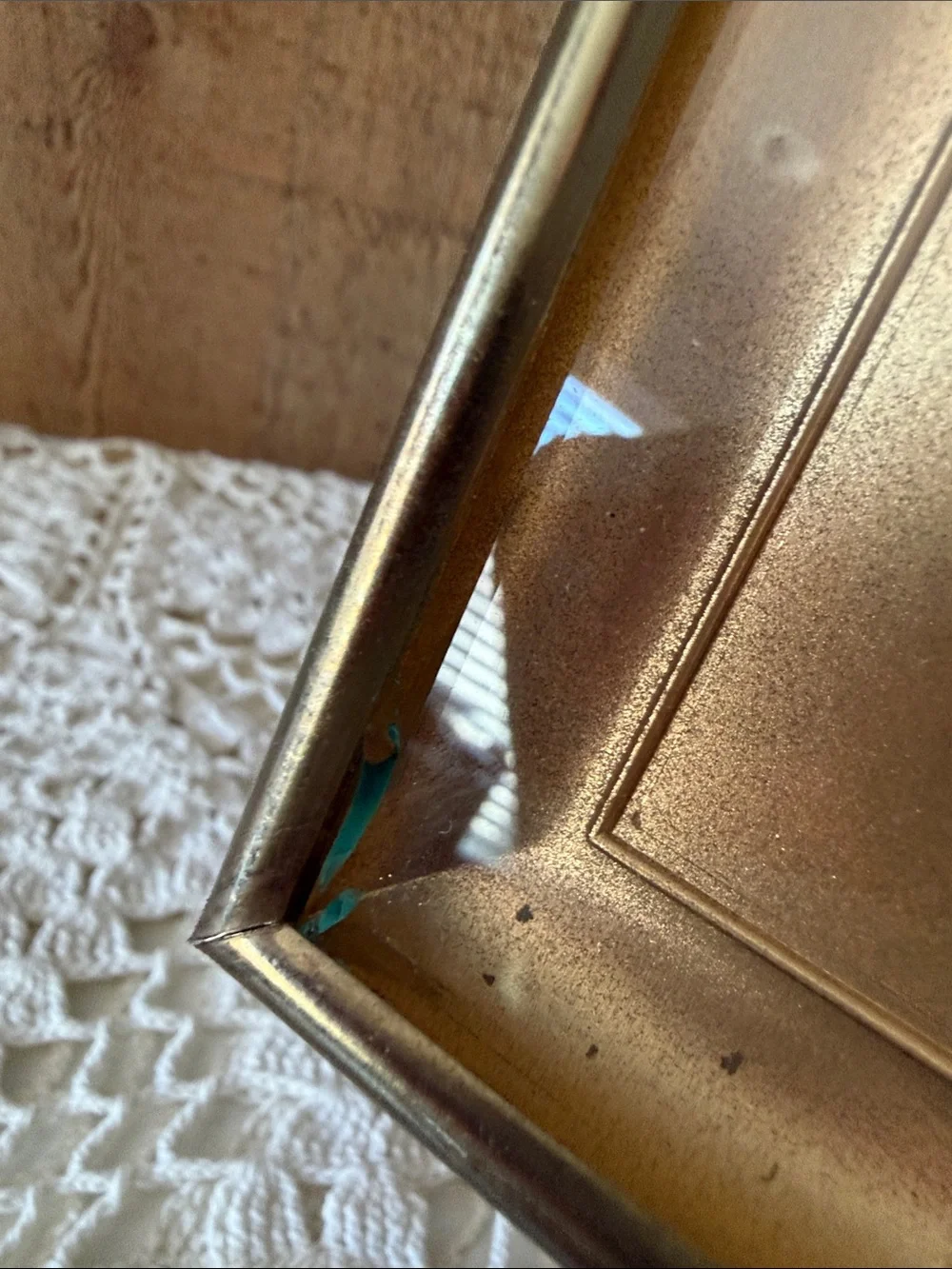 MCM Set of 3 Gold Oval Matted Recessed Shadow Box Picture Frames- Various Sizes